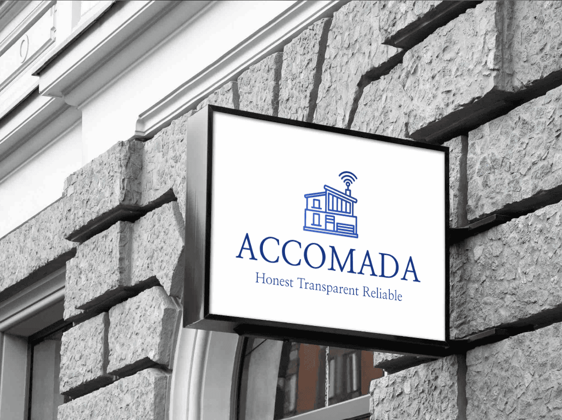Accomada Brand Sign